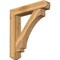 Ekena Millwork Imperial Craftsman Rough Sawn Bracket w/ Offset Brace, Western Red Cedar, 8"W x 40"D x 44"H BKT0806X40X44IMP04RWR - alternate 1